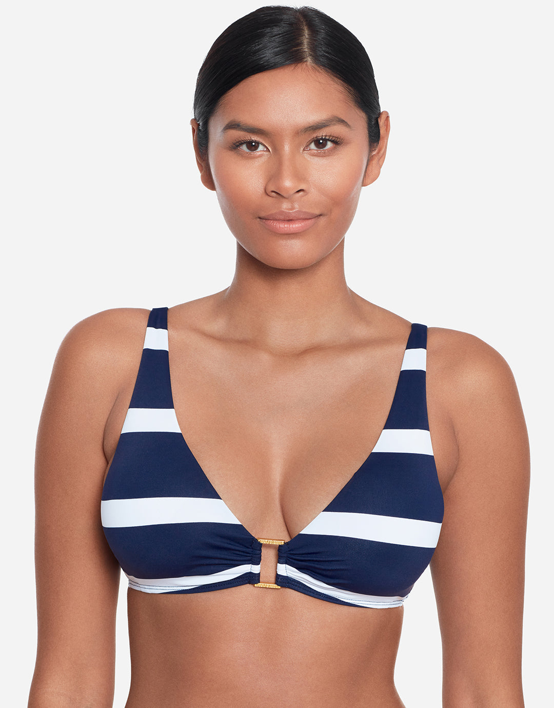 Navy blue and white bikini on sale