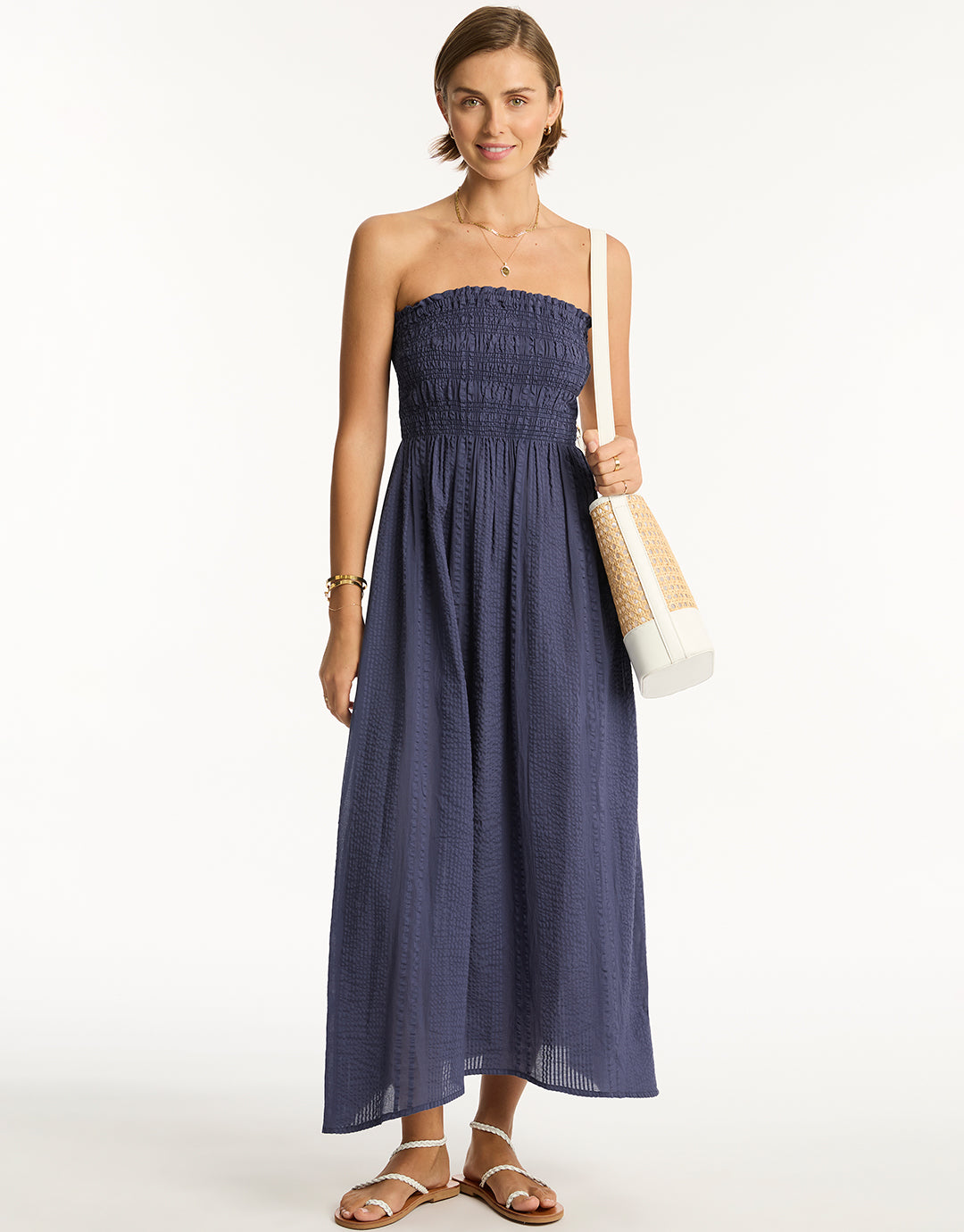 Melissa bandeau shop midi dress