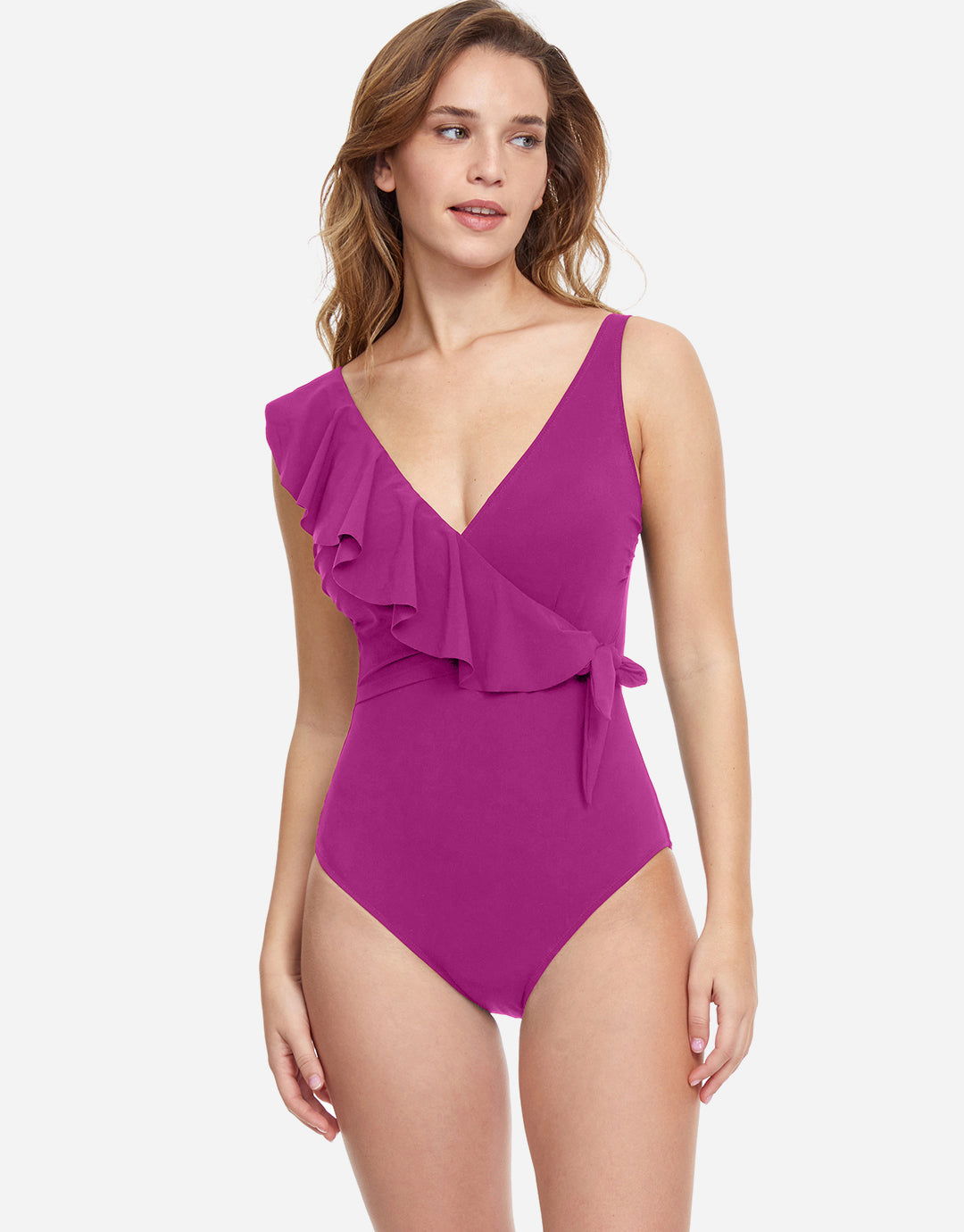 Surplice swimsuit on sale