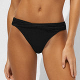 The Essentials Twist Front Bikini Pant - Black - Simply Beach UK