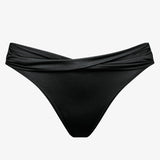 The Essentials Twist Front Bikini Pant - Black - Simply Beach UK