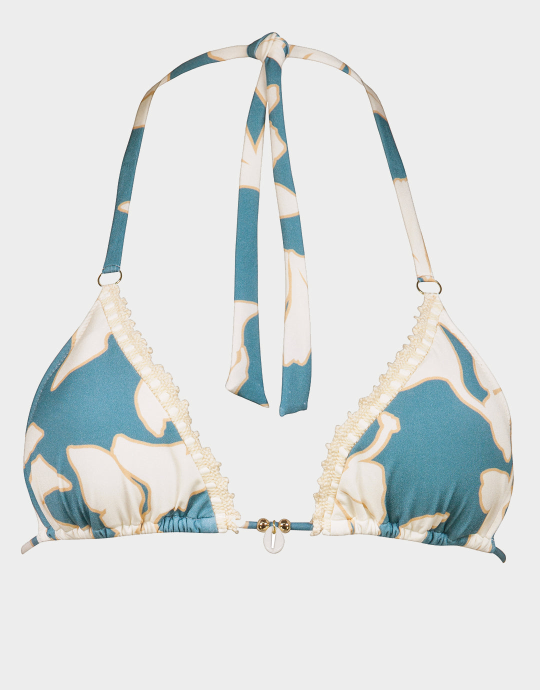 Floral Abstract Triangle Bikini Top - Puffy Sky - Simply Beach UK