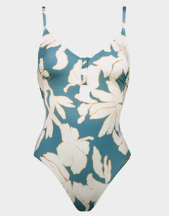 Floral Abstract Swimsuit - Puffy Sky - Simply Beach UK