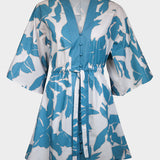 Floral Abstract Mini Kimono - Puffy Sky - Simply Beach UK