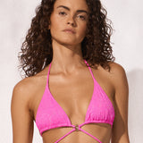 Supernova Strappy Triangle Bikini Top - Superpink - Simply Beach UK