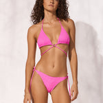 Supernova Strappy Triangle Bikini Top - Superpink - Simply Beach UK