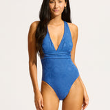 Oasis Cross Back Swimsuit - Ultramarine - Simply Beach UK