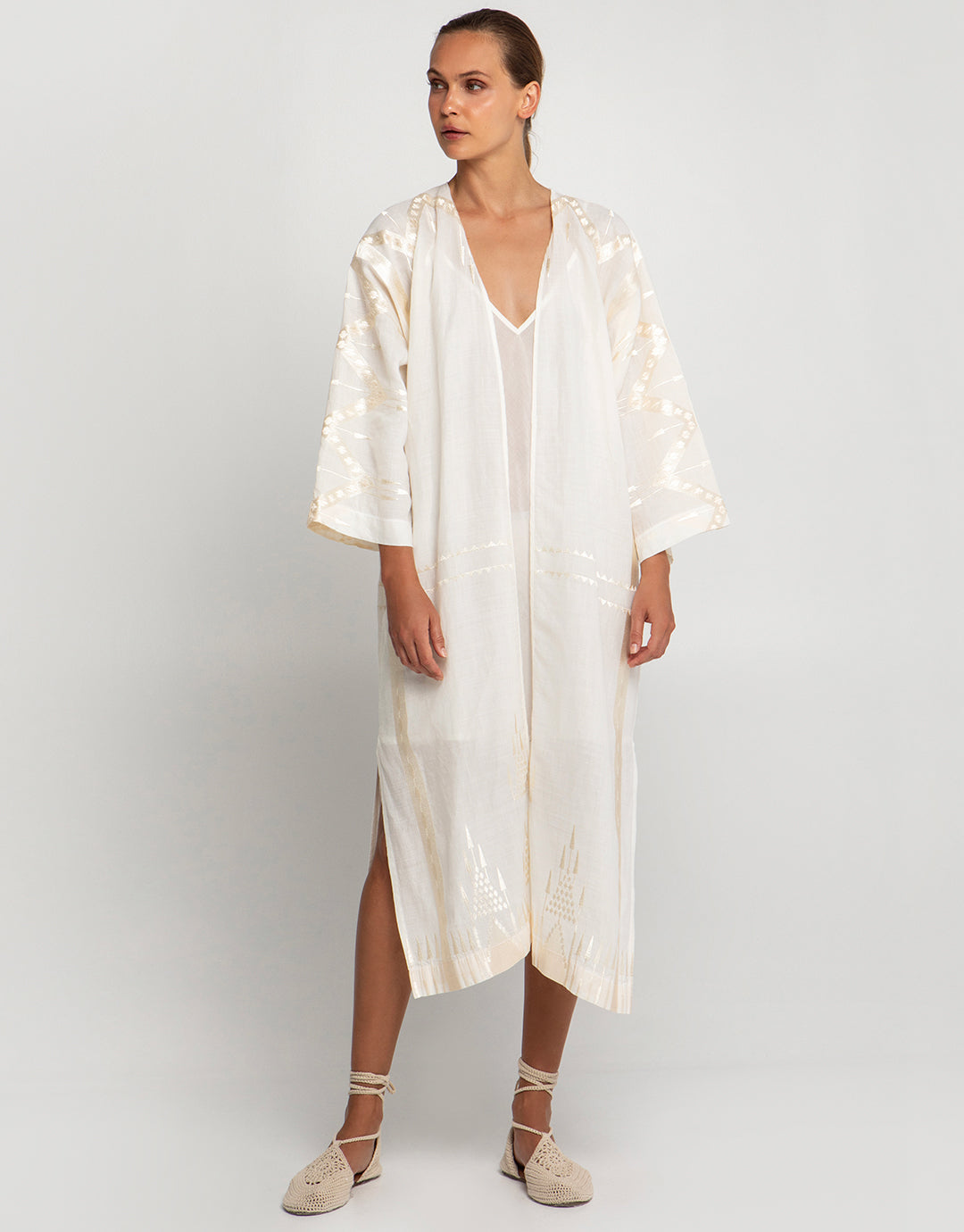 Roots Kimono - Natural and Champagne - Simply Beach UK