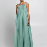 Gathered Maxi Dress - Sea Green - Simply Beach UK