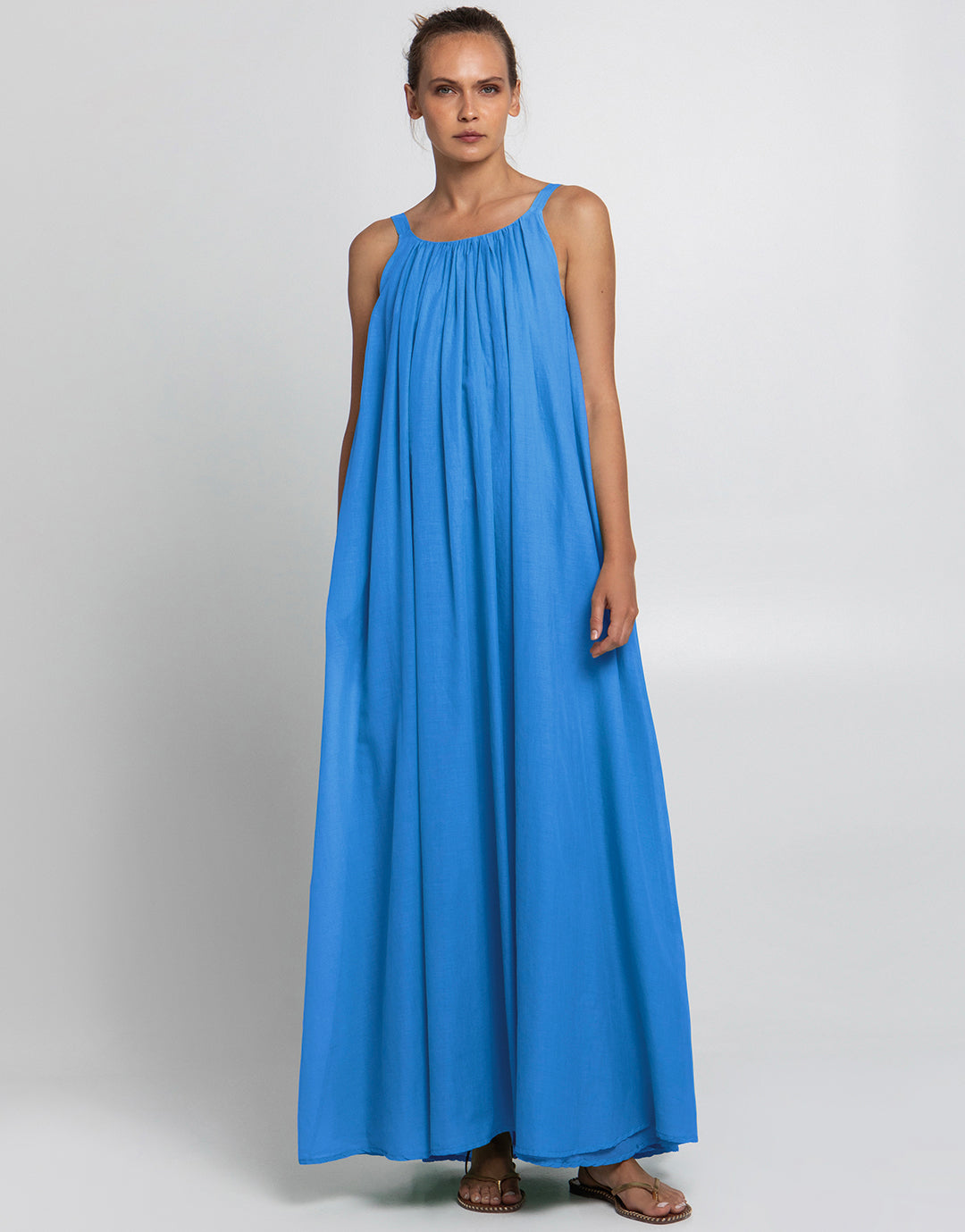 Gathered Maxi Dress - Blue Raf - Simply Beach UK