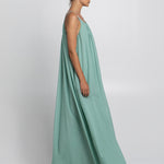 Gathered Maxi Dress - Sea Green - Simply Beach UK