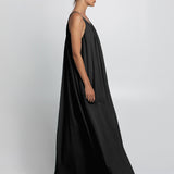 Gathered Maxi Dress - Black - Simply Beach UK