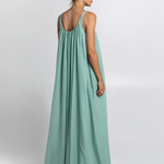 Gathered Maxi Dress - Sea Green - Simply Beach UK