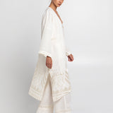 Feather Midi Kimono - Natural and Champagne - Simply Beach UK