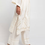 Feather Midi Kimono - Natural and Champagne - Simply Beach UK