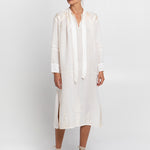 Roots Midi Shirt Dress - Natural and Champagne - Simply Beach UK