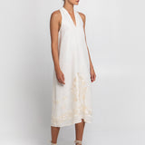 Crete Midi Dress - Natural and Champagne - Simply Beach UK