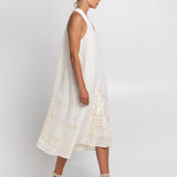 Crete Midi Dress - Natural and Champagne - Simply Beach UK