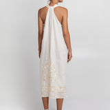 Crete Midi Dress - Natural and Champagne - Simply Beach UK