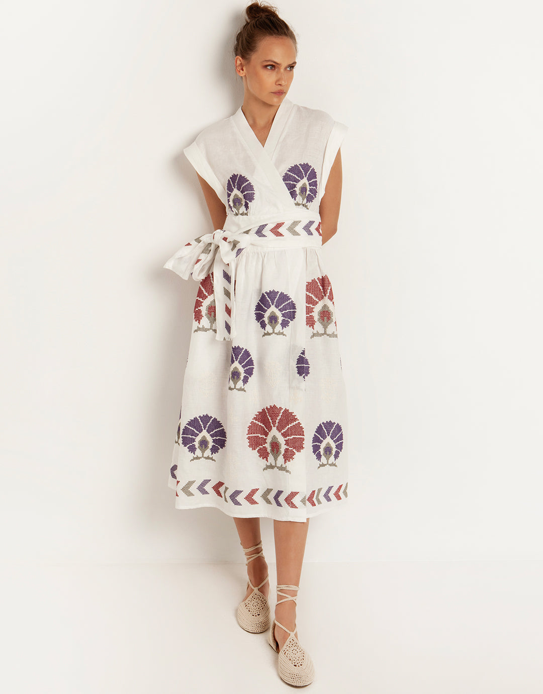 Peacocks wrap dress on sale