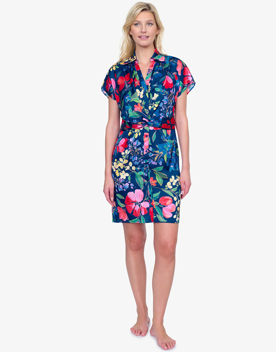 Garden Dream Beach Dress - Multi Navy - Simply Beach UK