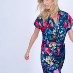 Garden Dream Beach Dress - Multi Navy - Simply Beach UK