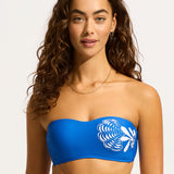 Corfu Bustier Bandeau Bikini Top - Azure - Simply Beach UK