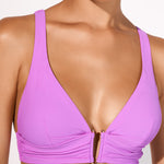 Honesty Banded Bikini Top - Violet - Simply Beach UK