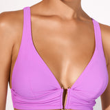 Honesty Banded Bikini Top - Violet - Simply Beach UK