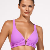 Honesty Banded Bikini Top - Violet - Simply Beach UK