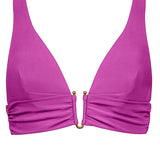 Honesty Banded Bikini Top - Violet - Simply Beach UK