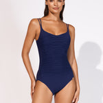 Elements Ruched Underwired Swimsuit - Indigo - Simply Beach UK