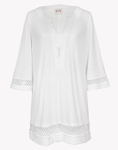 Midi Tunic - Silk White - Simply Beach UK