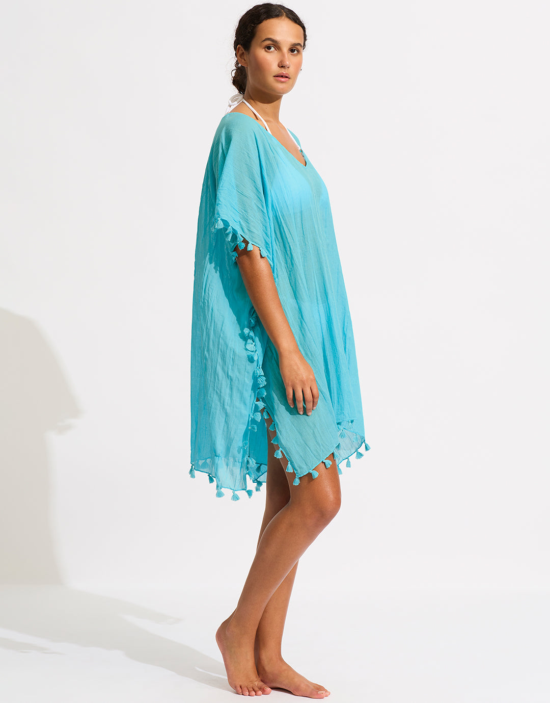 Amnesia Kaftan - Atoll Blue - Simply Beach UK