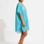 Amnesia Kaftan - Atoll Blue - Simply Beach UK