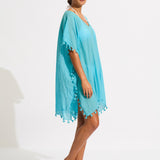 Amnesia Kaftan - Atoll Blue - Simply Beach UK