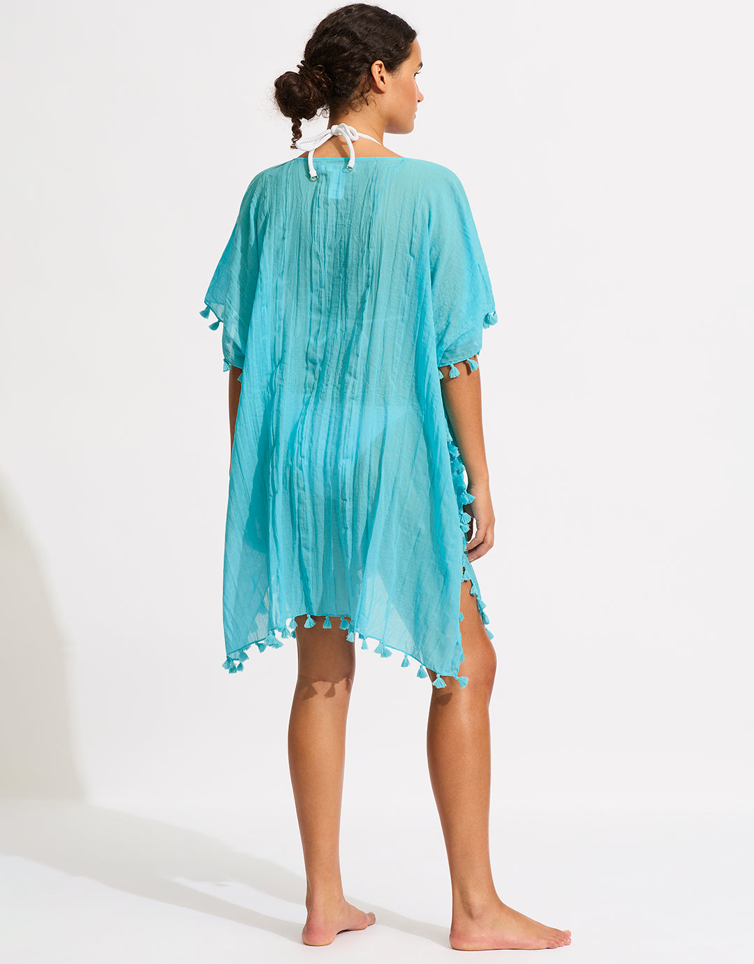 Amnesia Kaftan - Atoll Blue - Simply Beach UK