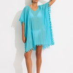 Amnesia Kaftan - Atoll Blue - Simply Beach UK