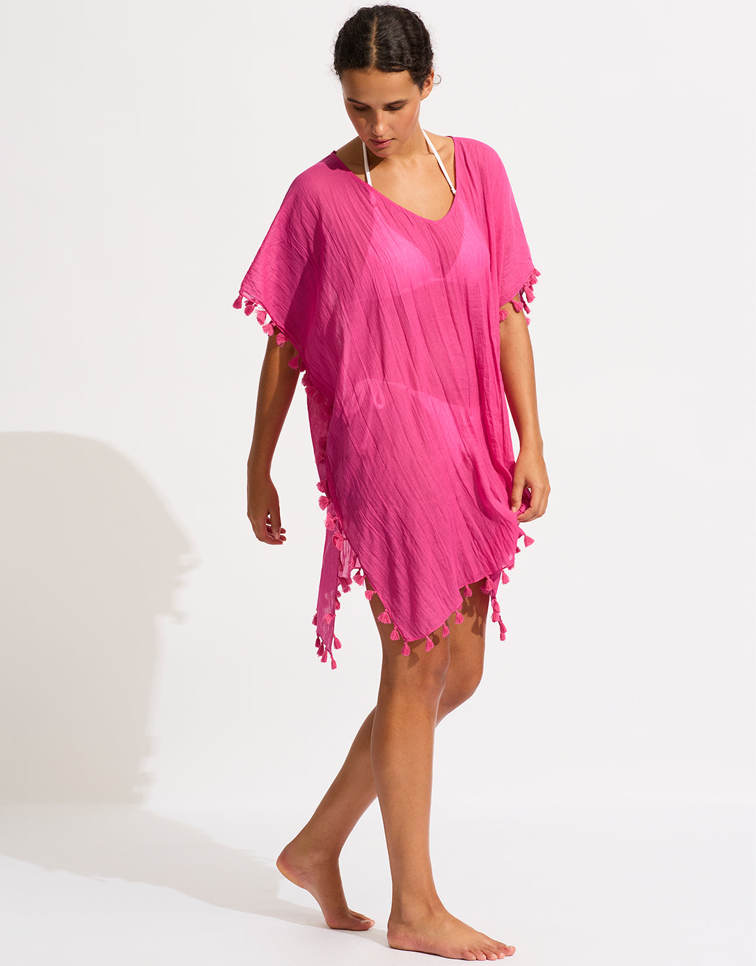 Amnesia Kaftan - Hot Pink - Simply Beach UK