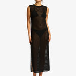 Beach Edit Maxi Knit Dress - Black - Simply Beach UK