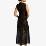 Beach Edit Maxi Knit Dress - Black - Simply Beach UK