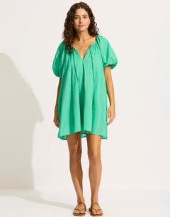 Mini Babydoll Beach Dress - Jade Green - Simply Beach UK