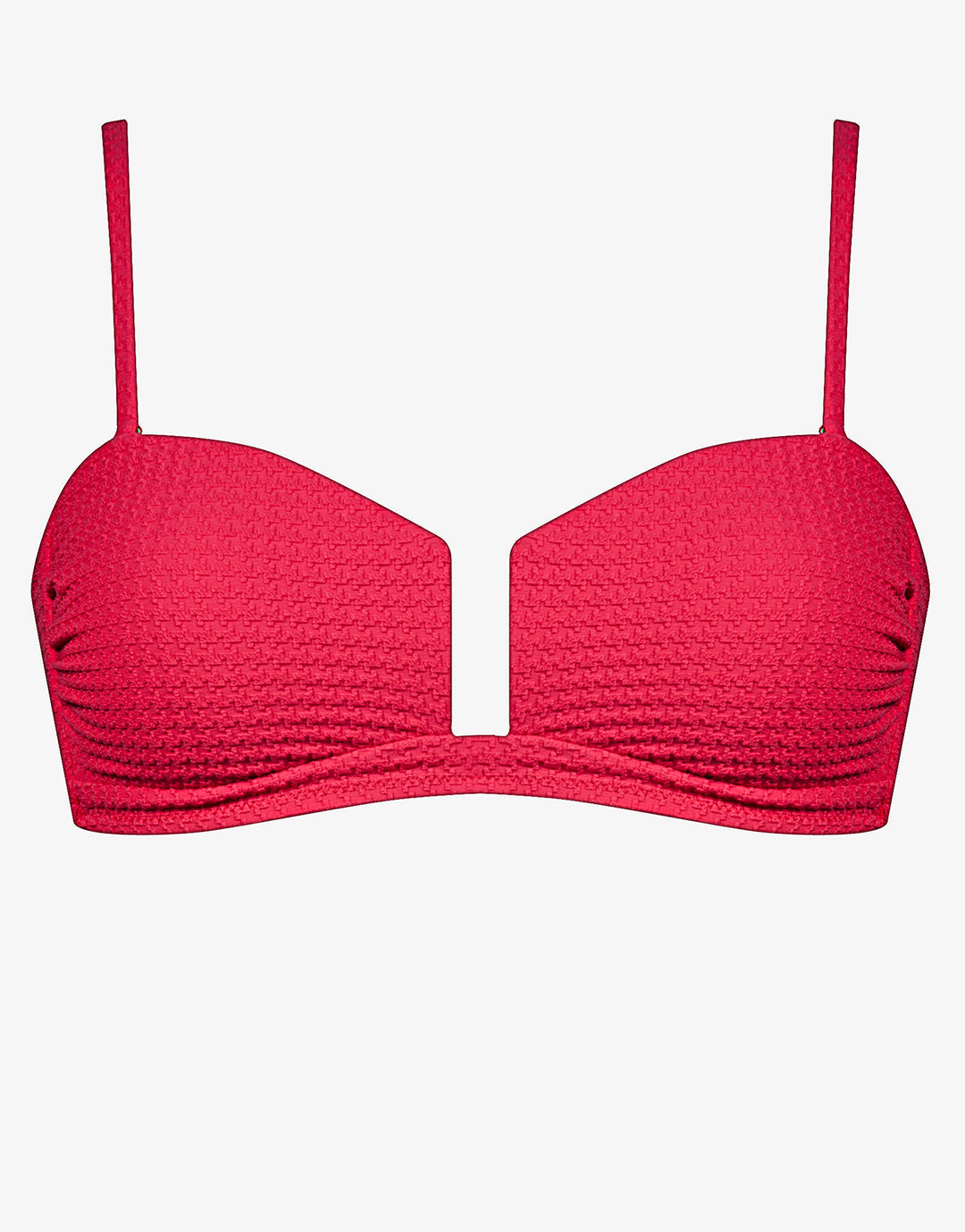 The Bloom Bandeau Bikini Top - Radiant Red - Simply Beach UK