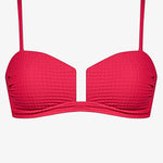 The Bloom Bandeau Bikini Top - Radiant Red - Simply Beach UK