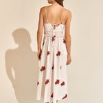 The Bloom Dress - White Red - Simply Beach UK