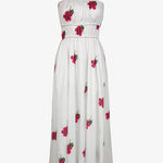 The Bloom Dress - White Red - Simply Beach UK