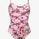 Botanique Ruched Underwired Swimsuit - Tangy Pink - Simply Beach UK