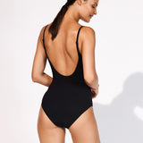 Stratum Underwired Swimsuit - Black Sand - Simply Beach UK