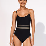 Stratum Underwired Swimsuit - Black Sand - Simply Beach UK