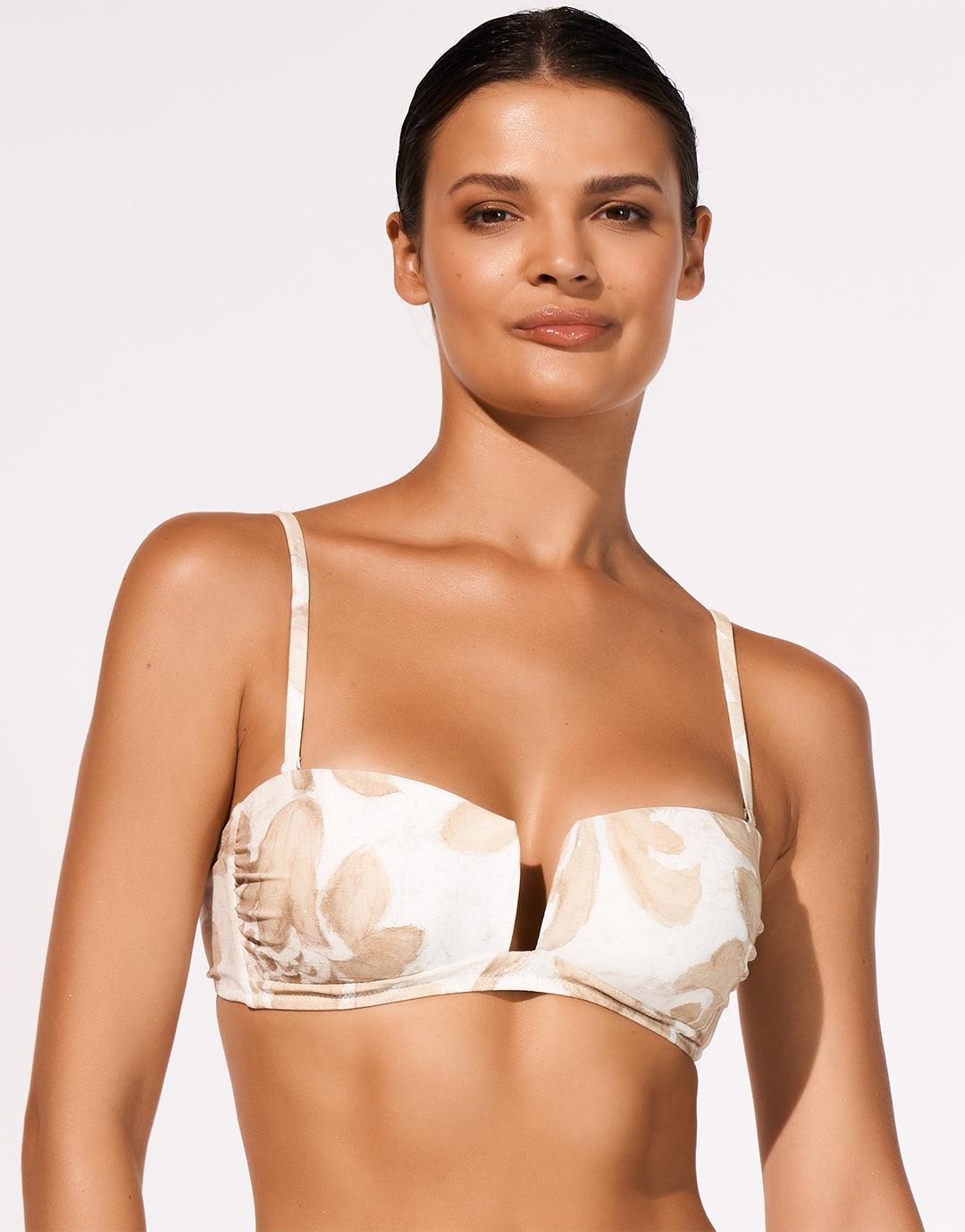 Ornation Bandeau Bikini Top - Canvas Sand - Simply Beach UK